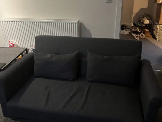 Small grey sofa