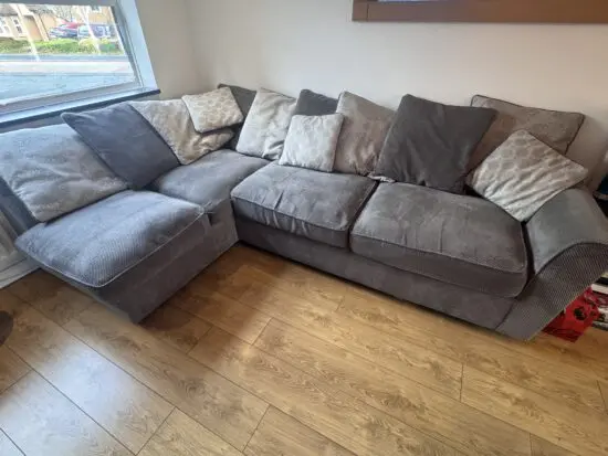 Nebraska corner sofa (left hand) with storage footstool