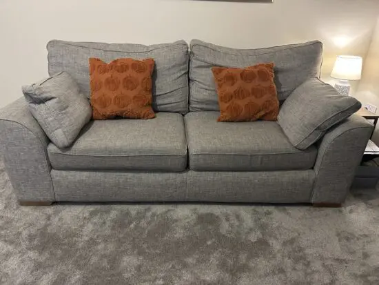 Next grey 3 seater sofa