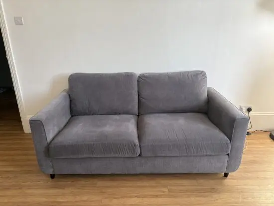 Furniture Village Grey Esprit 3 Seater Fabric Sofa