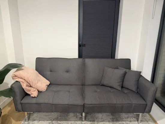 Grey 3 seat sofa bed