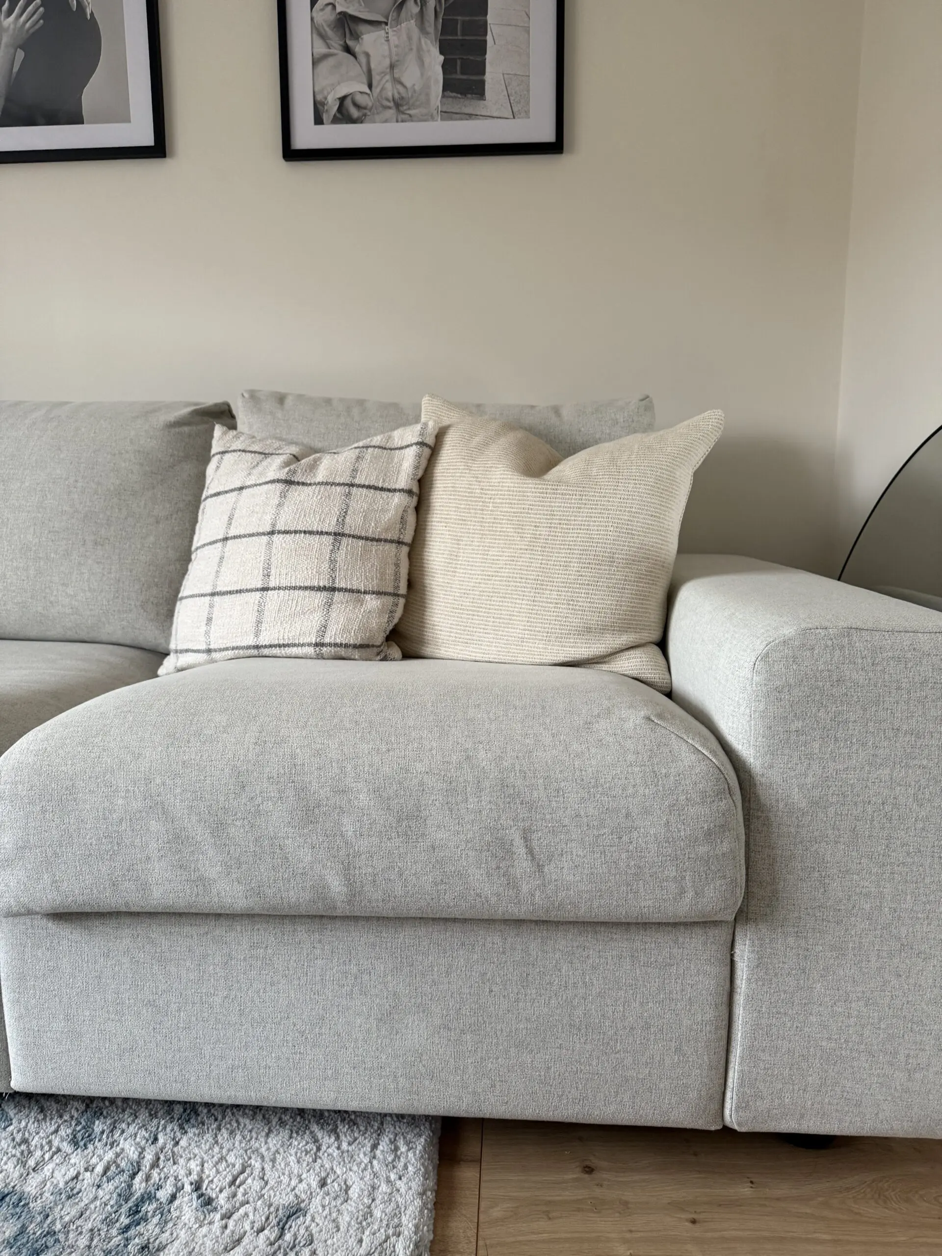 VIMLE 3-seat sofa-bed, Gunnared beige