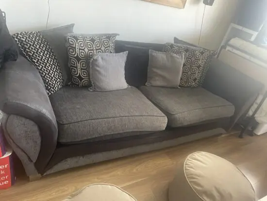 Dfs 3 piece sofa set.