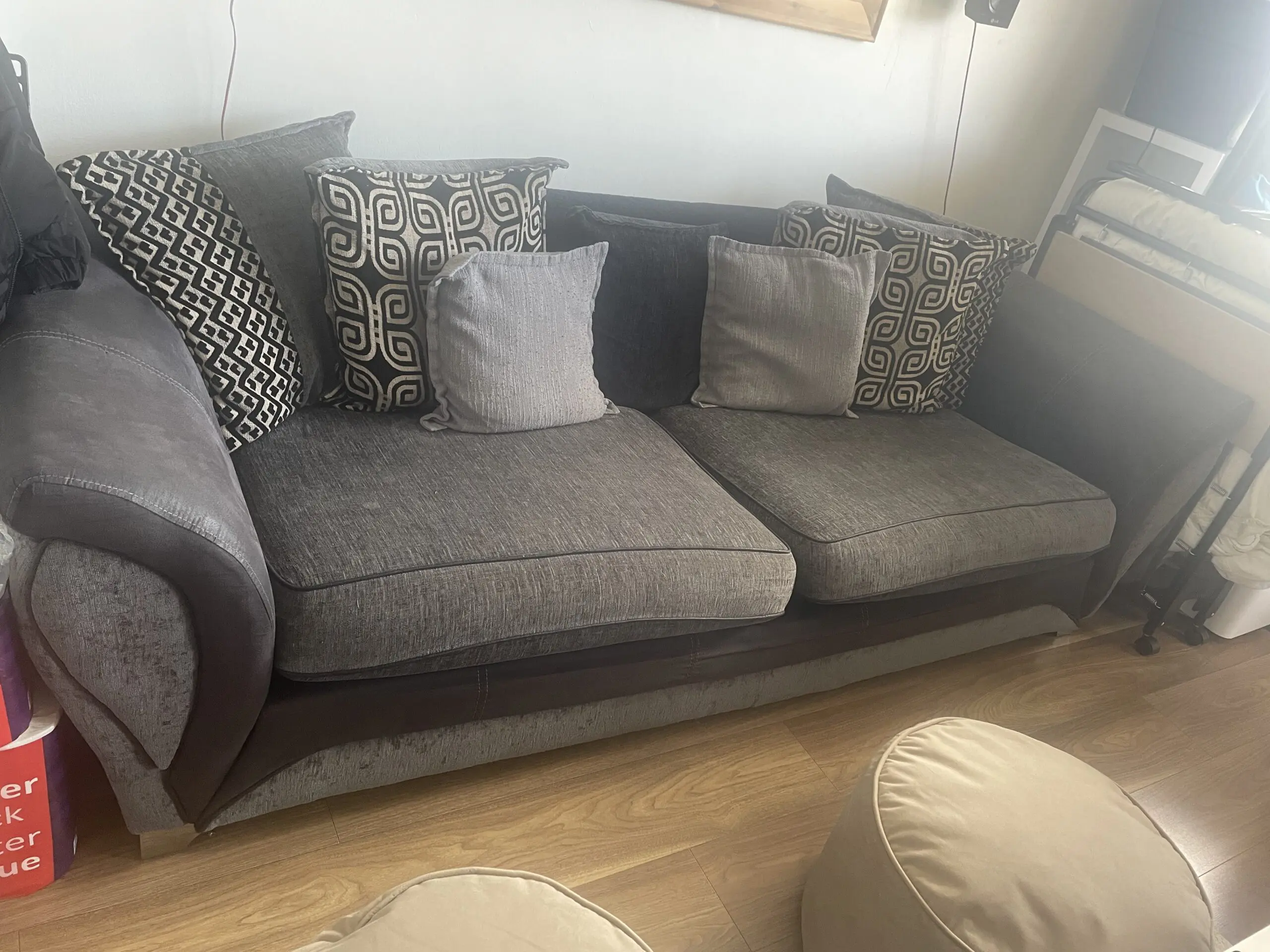 Dfs 3 piece sofa set.