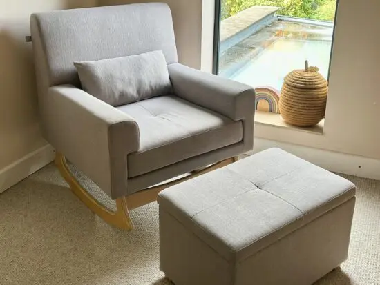 Gaia Baby Serena Nursing Rocking Chair & Footstool