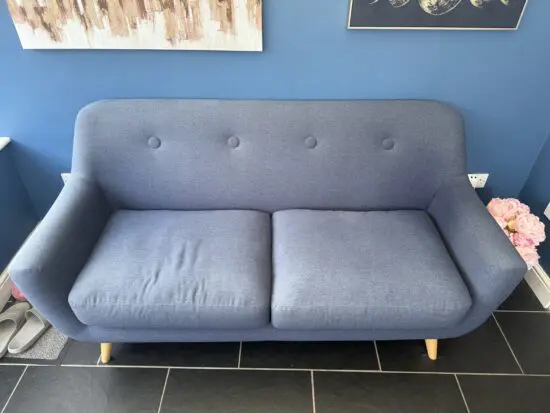 Blue 3 Seater Sofa