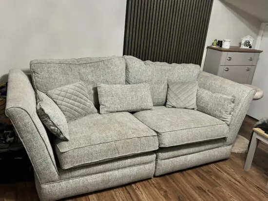 Oak furniture land carrington 3 seater sofa and cuddle chair