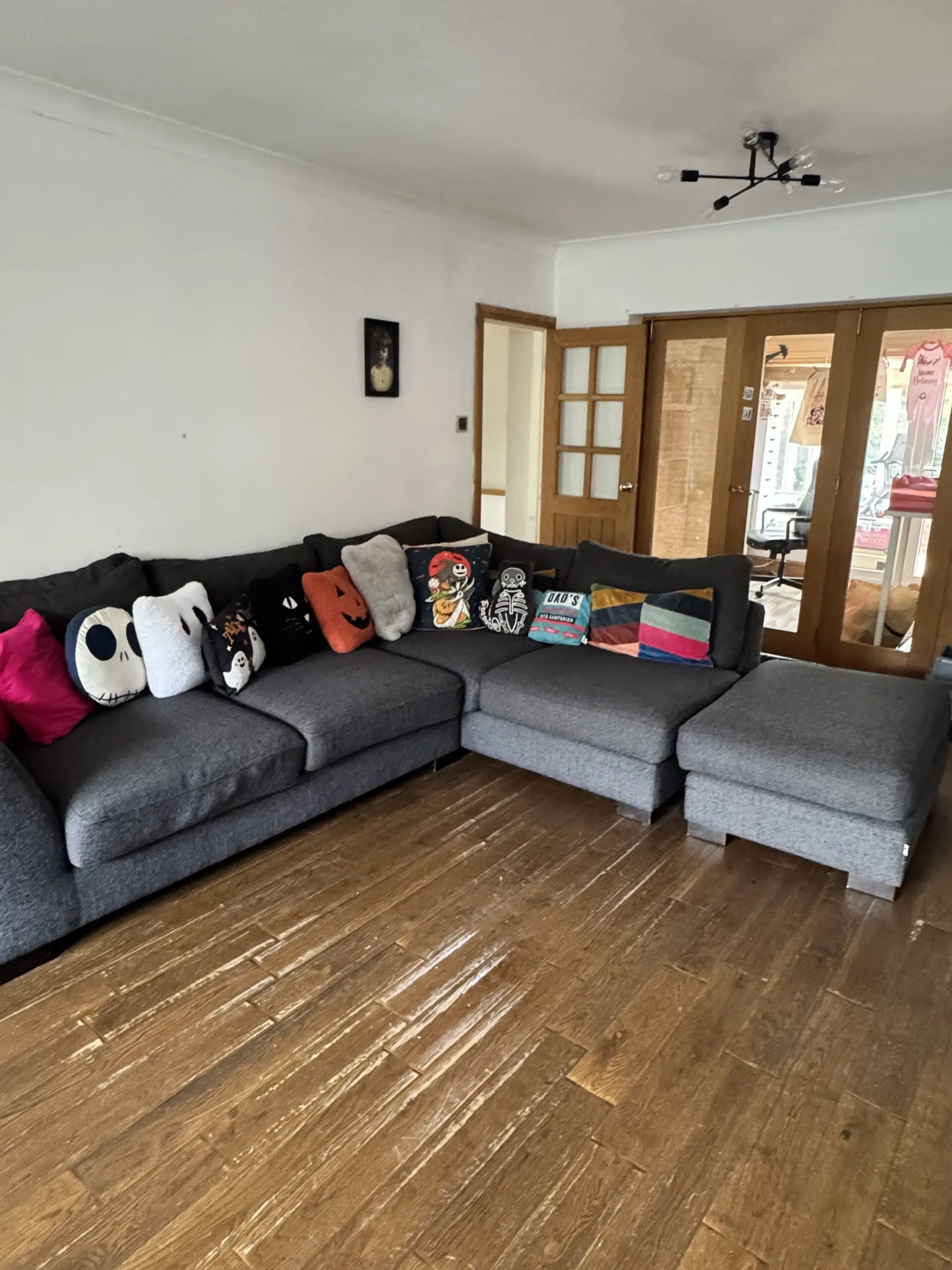 Barker & Stonehouse - Grey L-Shaped Sofa