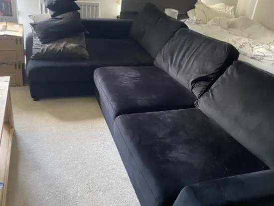 Dfs velvet sofa