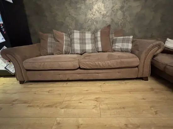 DFS brown sofa set