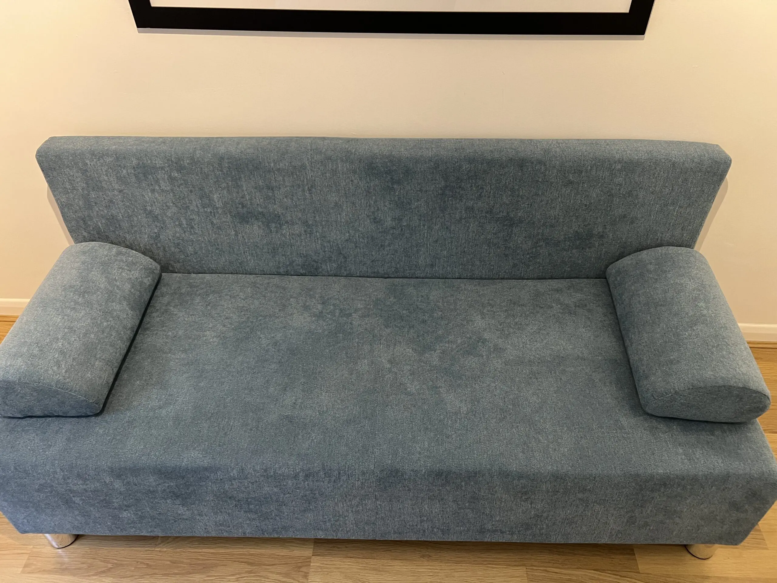 New brilliant blue storage sofa bed for sale