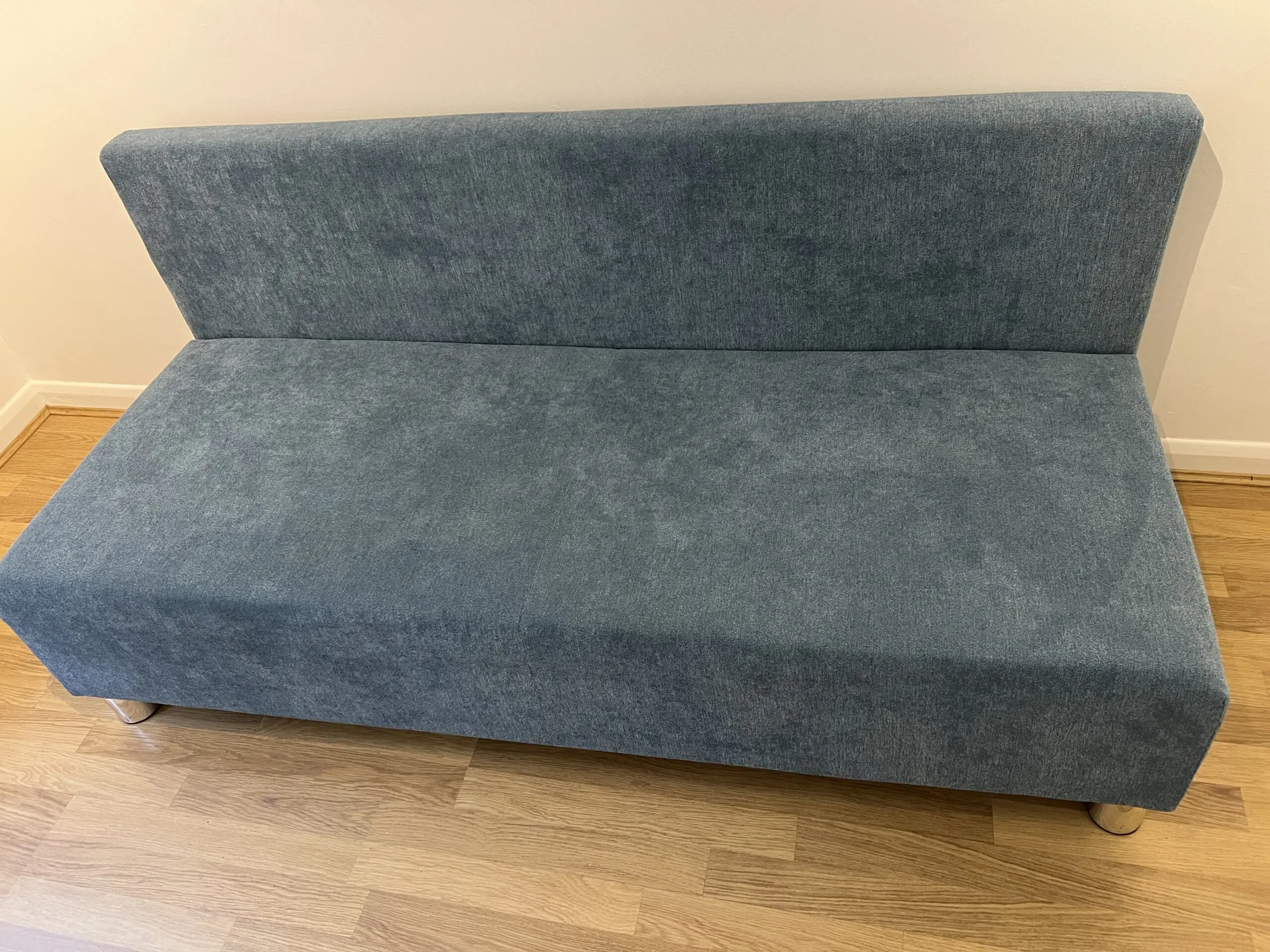 New brilliant blue storage sofa bed for sale