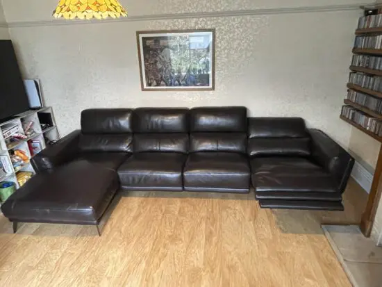 DFS San Antonio luxury leather sofa