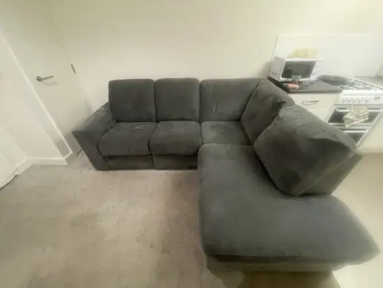 DFS Orka Right Hand Facing Arm Open End Manual Recliner Corner Sofa