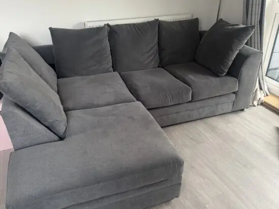 SCS grey corner sofa
