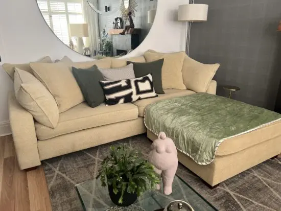 Collins and hayes sofa, footstool and chair