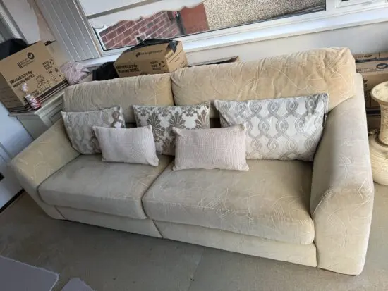 Beige/oatmeal 3 seater sofa