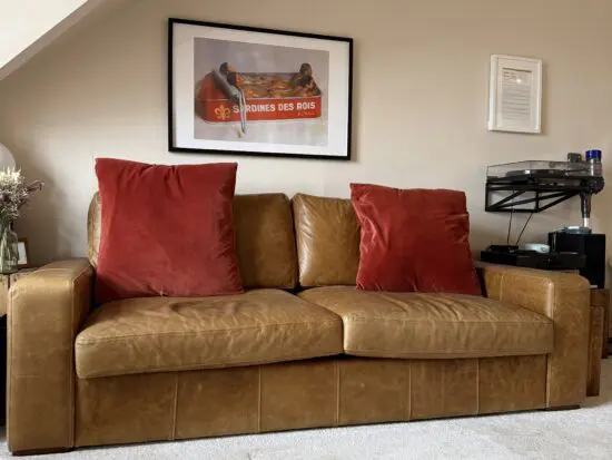 Bespoke custom leather sofa