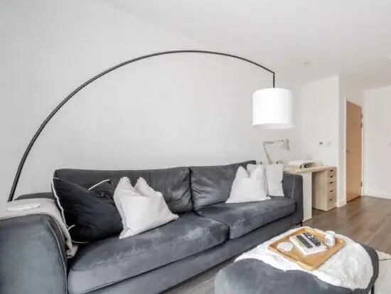 DFS Carlsen 4-Seater Sofa + Footstool