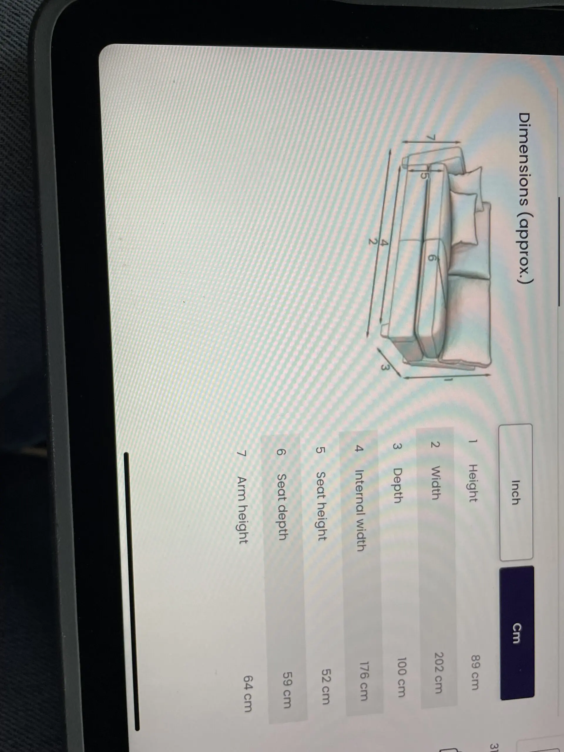 DFS Sofia corner suite with chaise and storage footstool