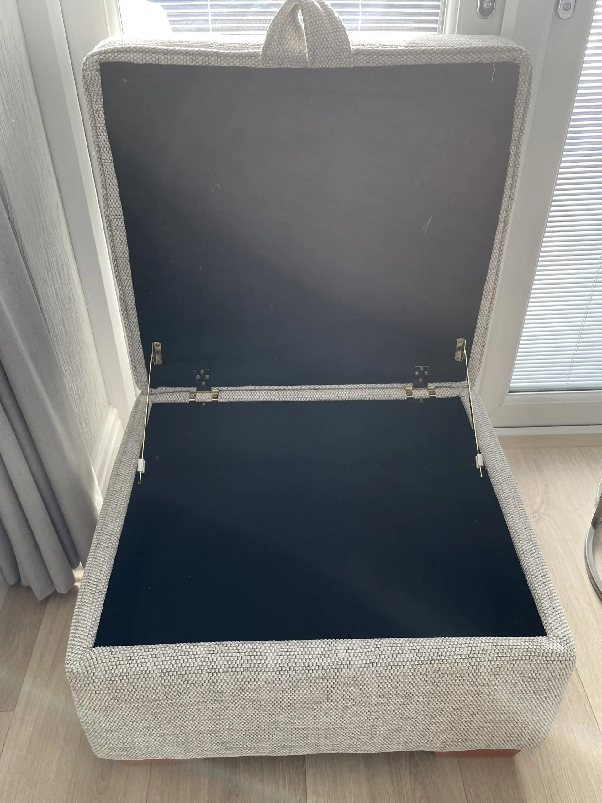 DFS Sofia corner suite with chaise and storage footstool