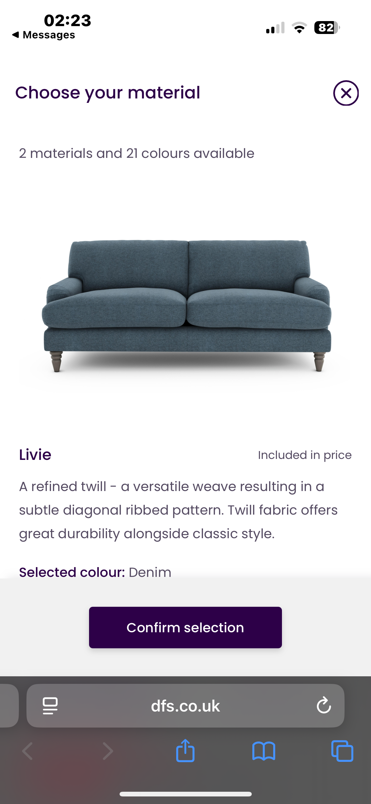 DFS LIVIE SOFA'S ( 2 SOFA SET ) - BRAND NEW - STILL IN PACKAGING - NOT OPENED