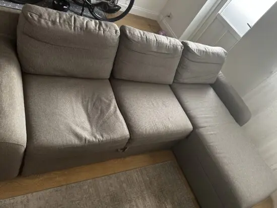 Afflair L shaped sofa bed with storage