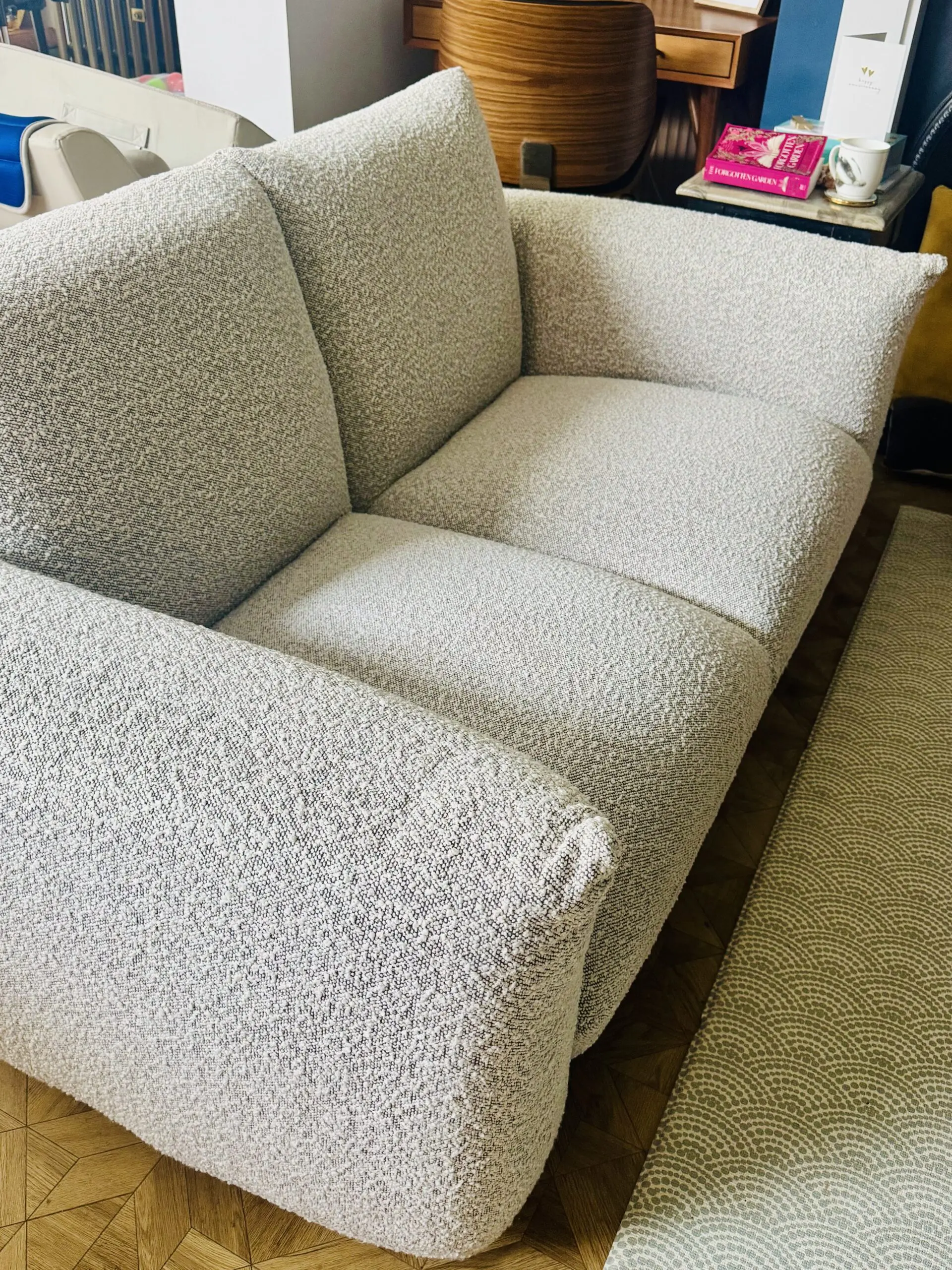 daals Gianni Two Seater Sofa, Mist Grey Boucle