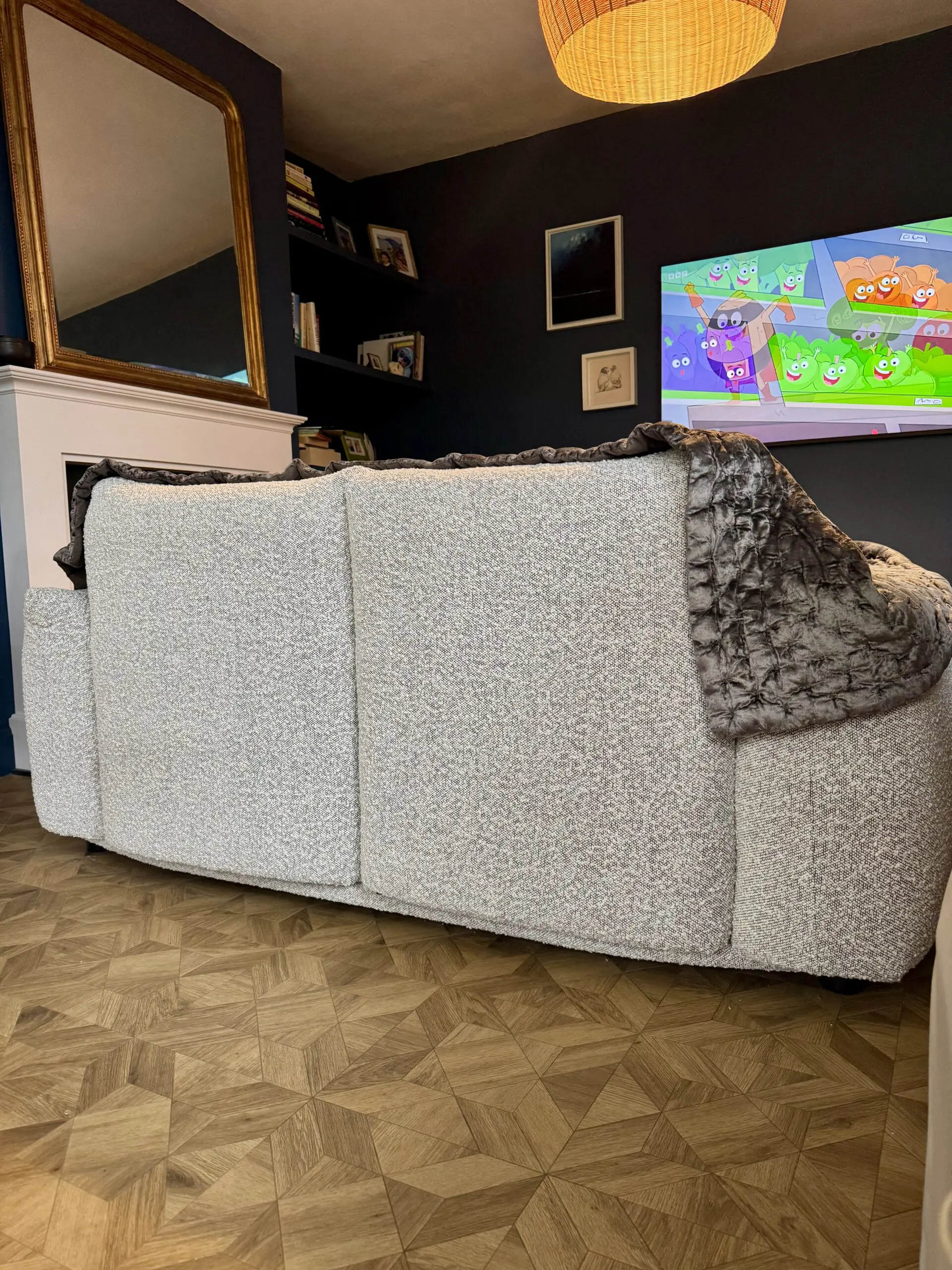 daals Gianni Two Seater Sofa, Mist Grey Boucle