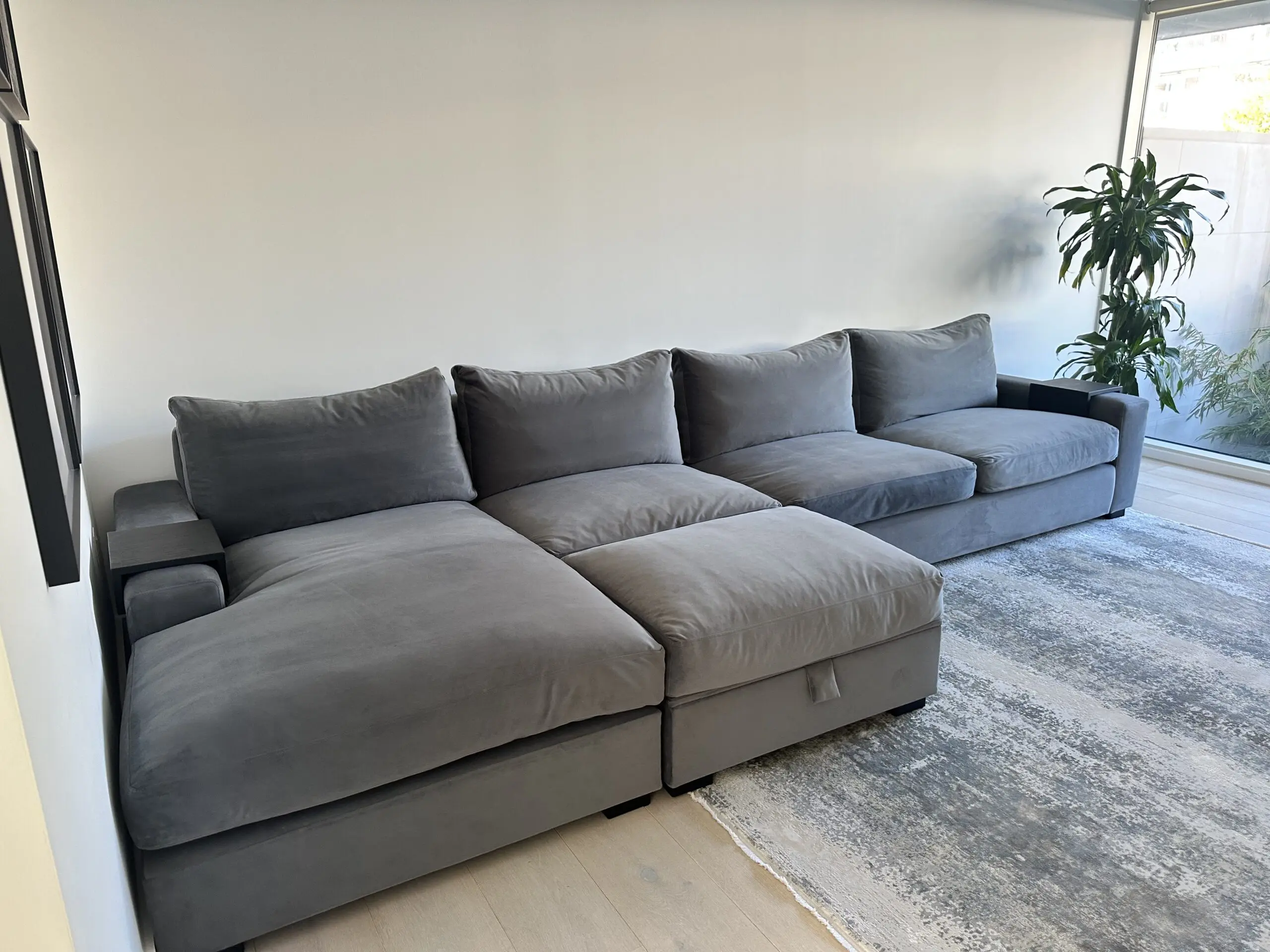 Raft Furniture 4m sofa with chaise