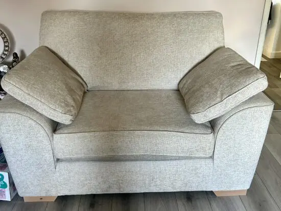 NEXT Cream 2 seater sofa bed and snuggle chair