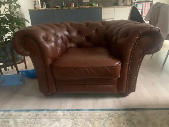 DFS leather sofa