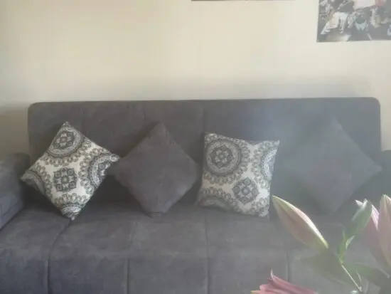 Gorgeous suede sofa bed