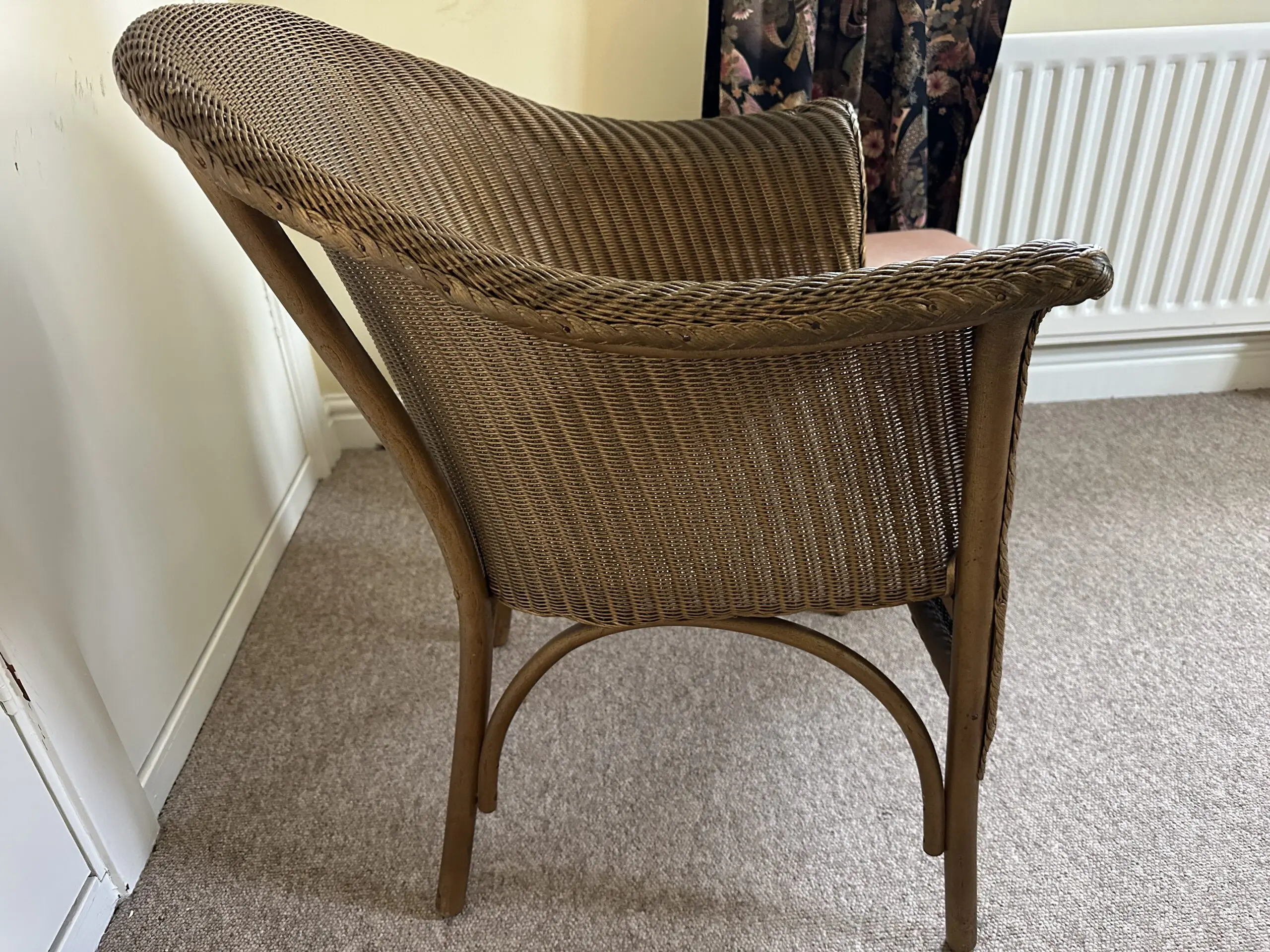 Lusty Loyd Loom Stool & Lovely Rattan Occasional Chair