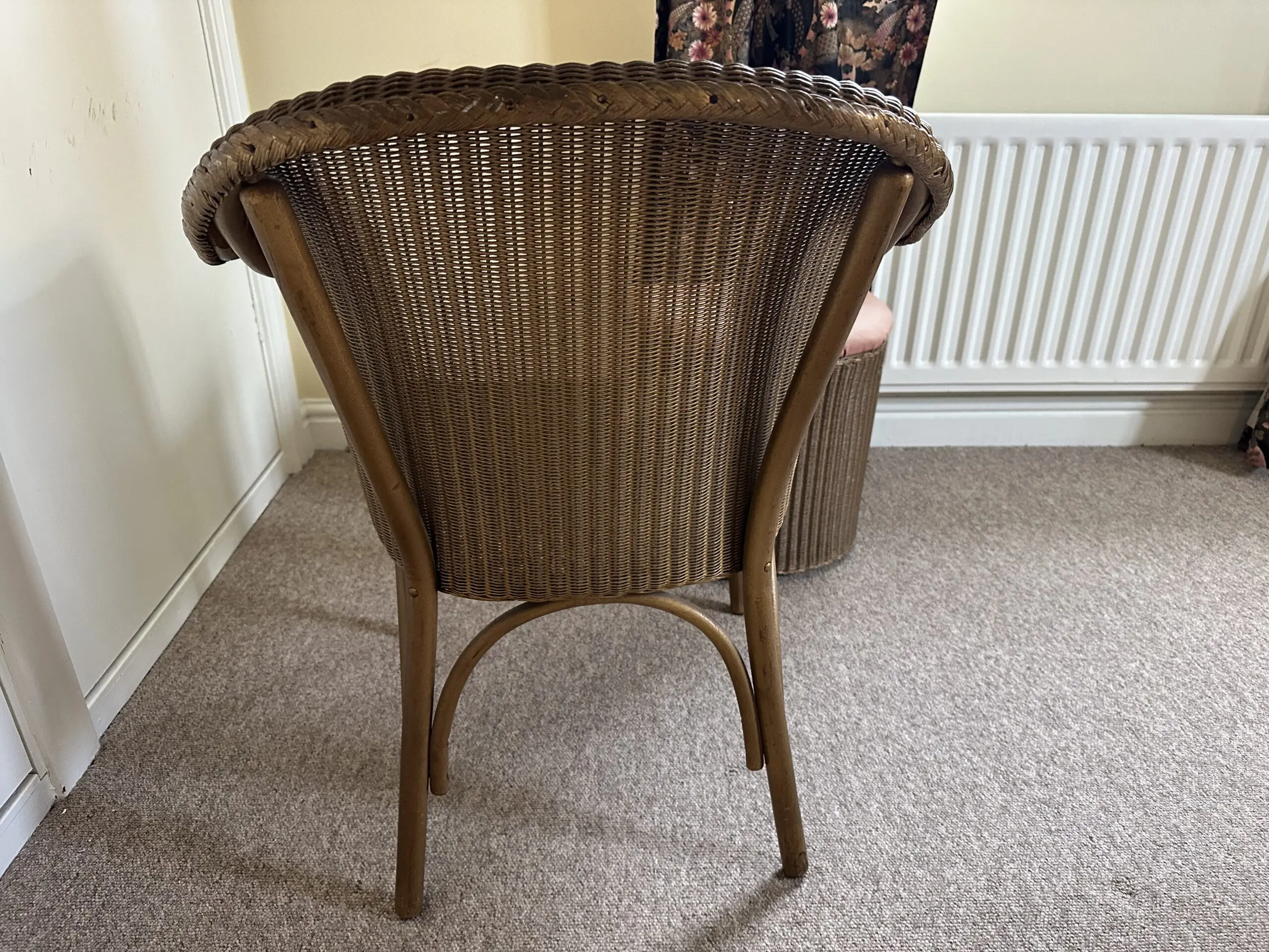 Lusty Loyd Loom Stool & Lovely Rattan Occasional Chair