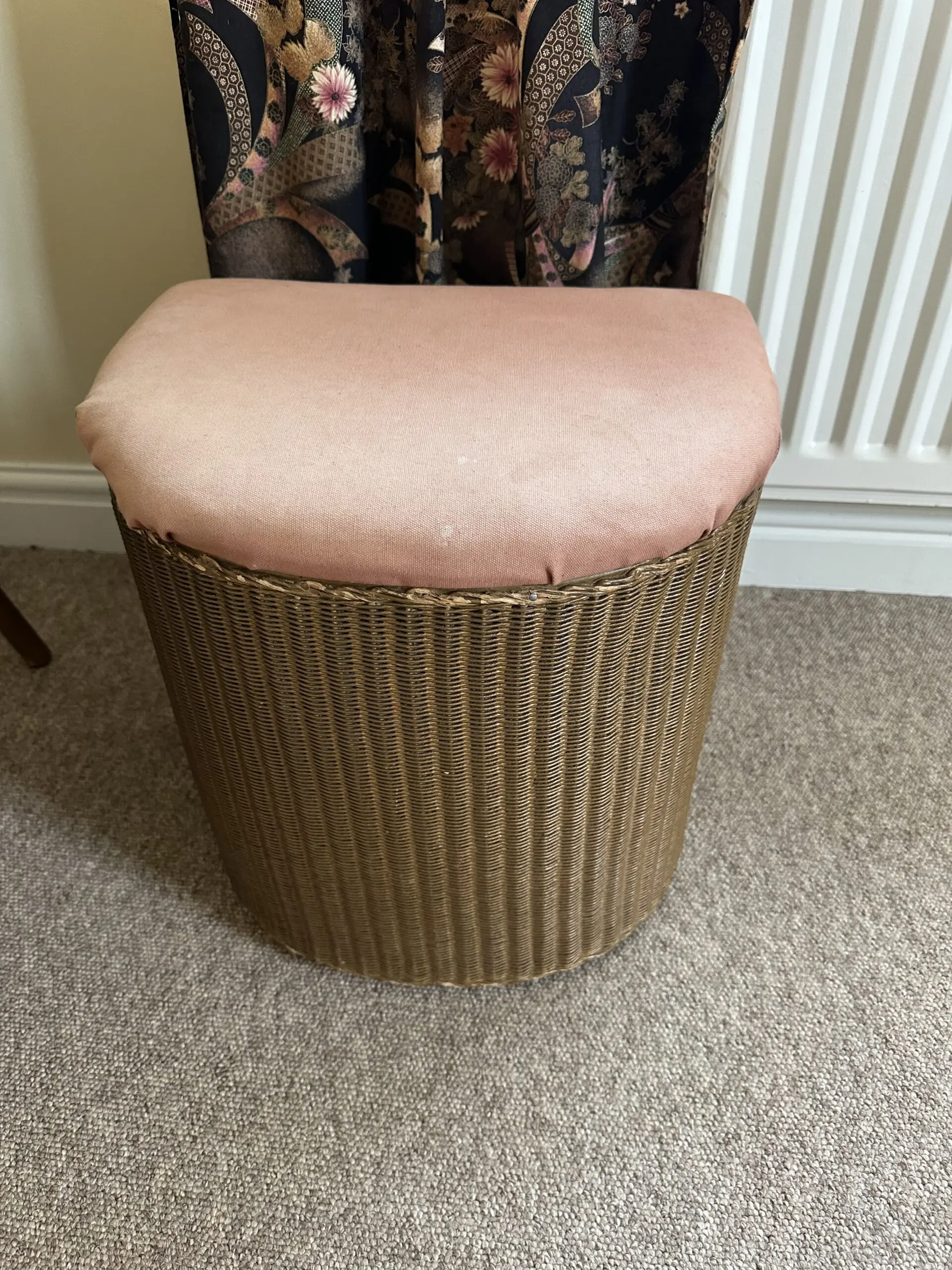 Lusty Loyd Loom Stool & Lovely Rattan Occasional Chair