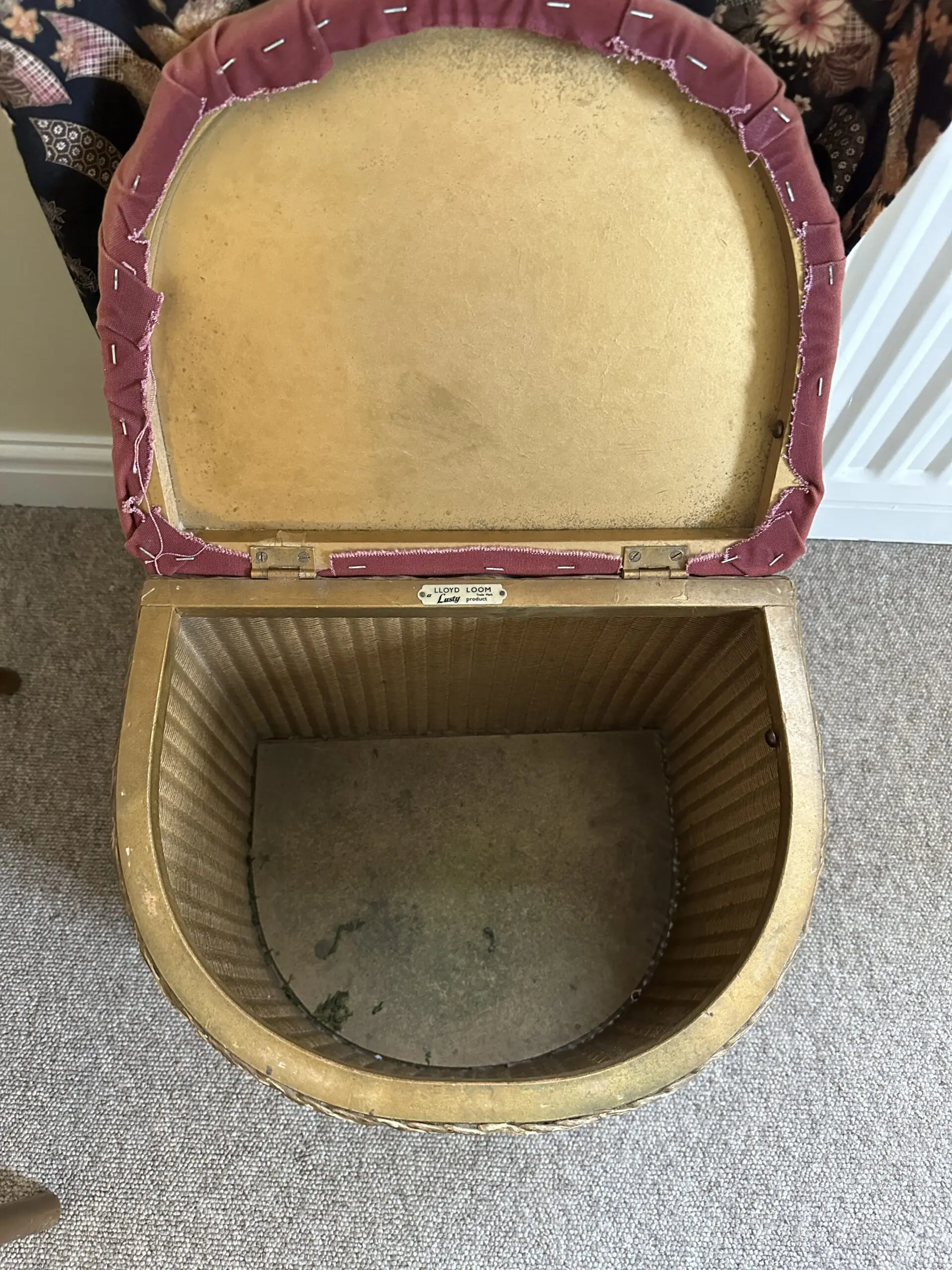 Lusty Loyd Loom Stool & Lovely Rattan Occasional Chair