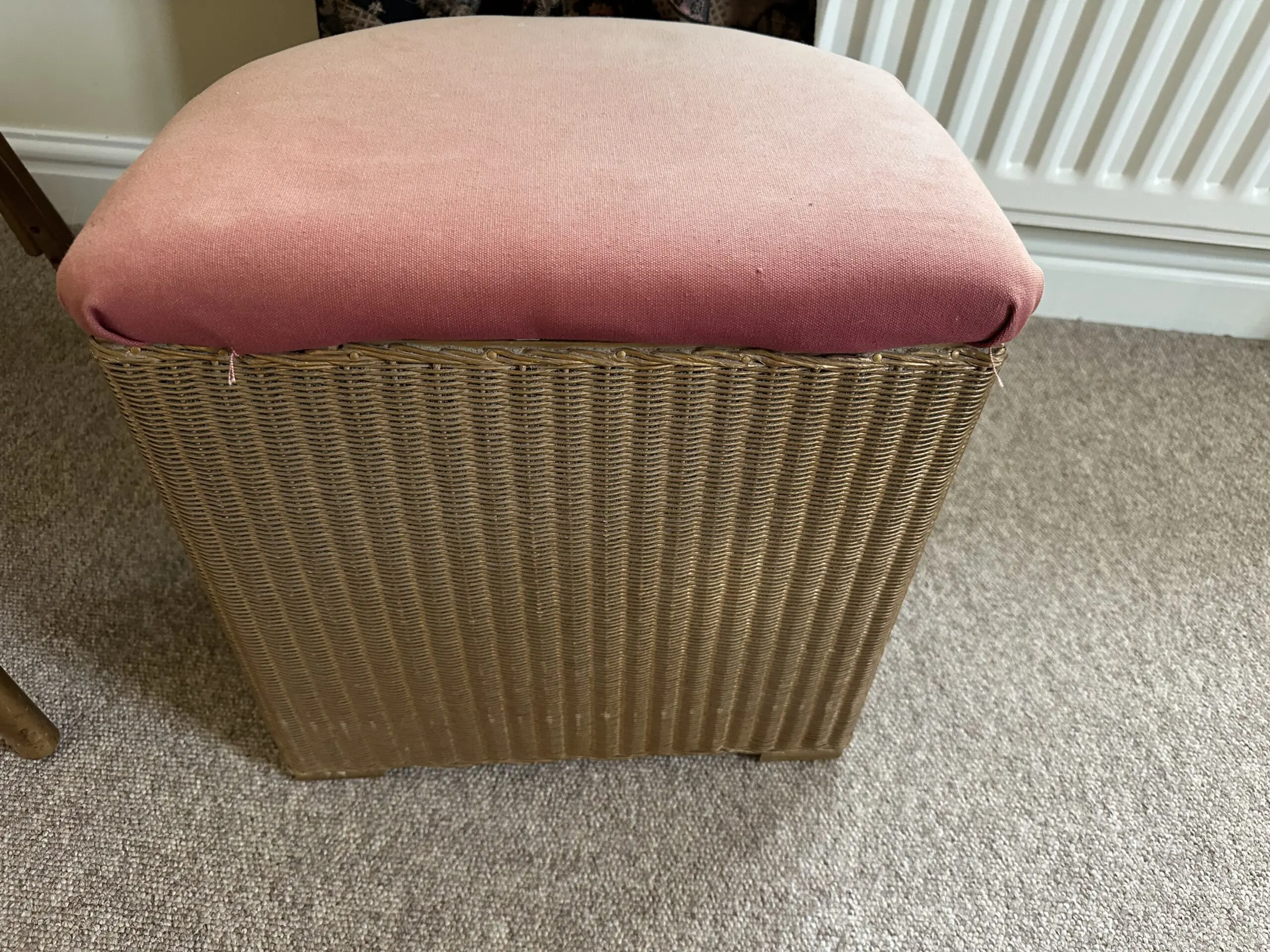 Lusty Loyd Loom Stool & Lovely Rattan Occasional Chair