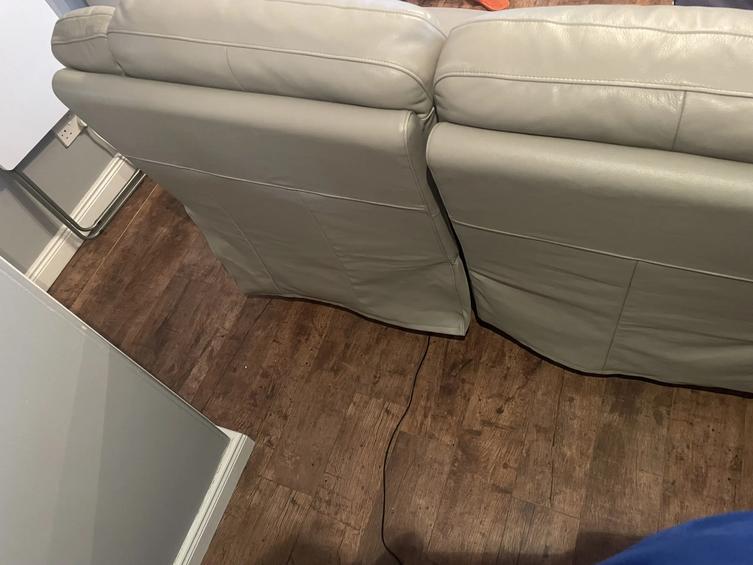 Lazy Boy, light grey, 6 piece power recliners corner sofa