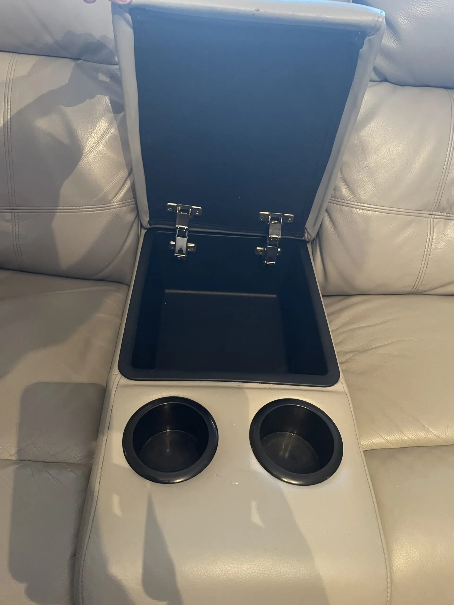 Lazy Boy, light grey, 6 piece power recliners corner sofa