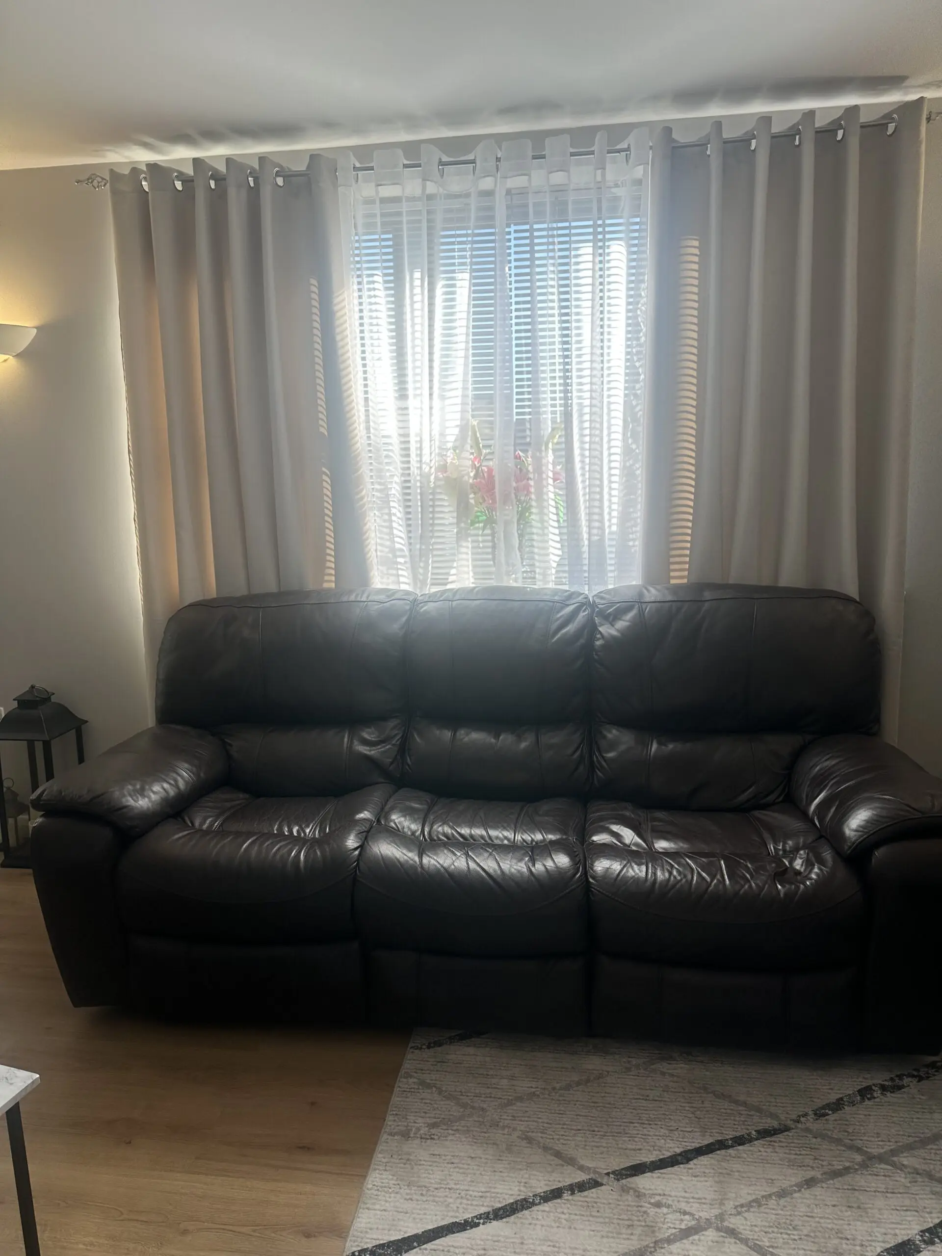 Harvey's Brown Leather Recliner Sofa Set – 2 x 3-Seaters, Great Condition