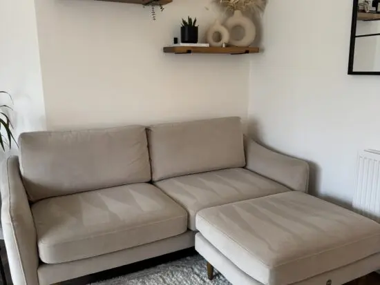 Snug Rebel 3 Seater Sofa with Foot Stall (Taupe)