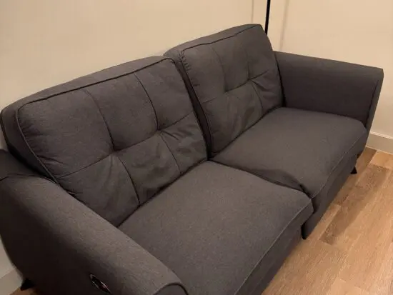 DFS Penny Power Recliner Sofa Grey