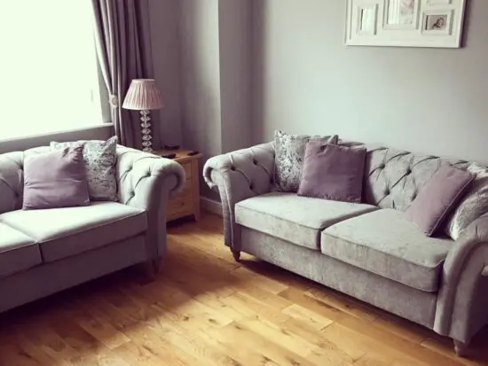Next Gossford sofa x 2 with foot stool