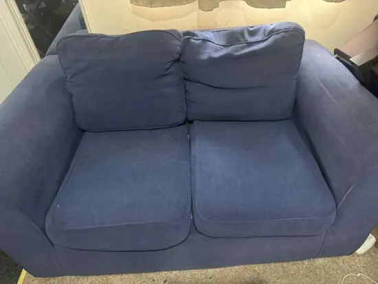 Blue 2 seat sofa