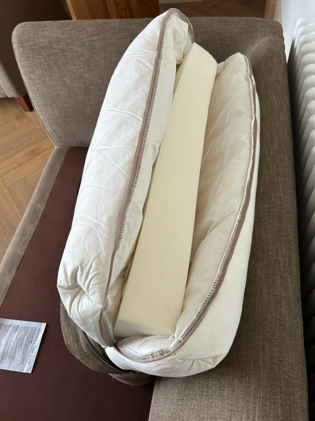 Two Large 2 Seater Sofas and Footstool By Nick Munro