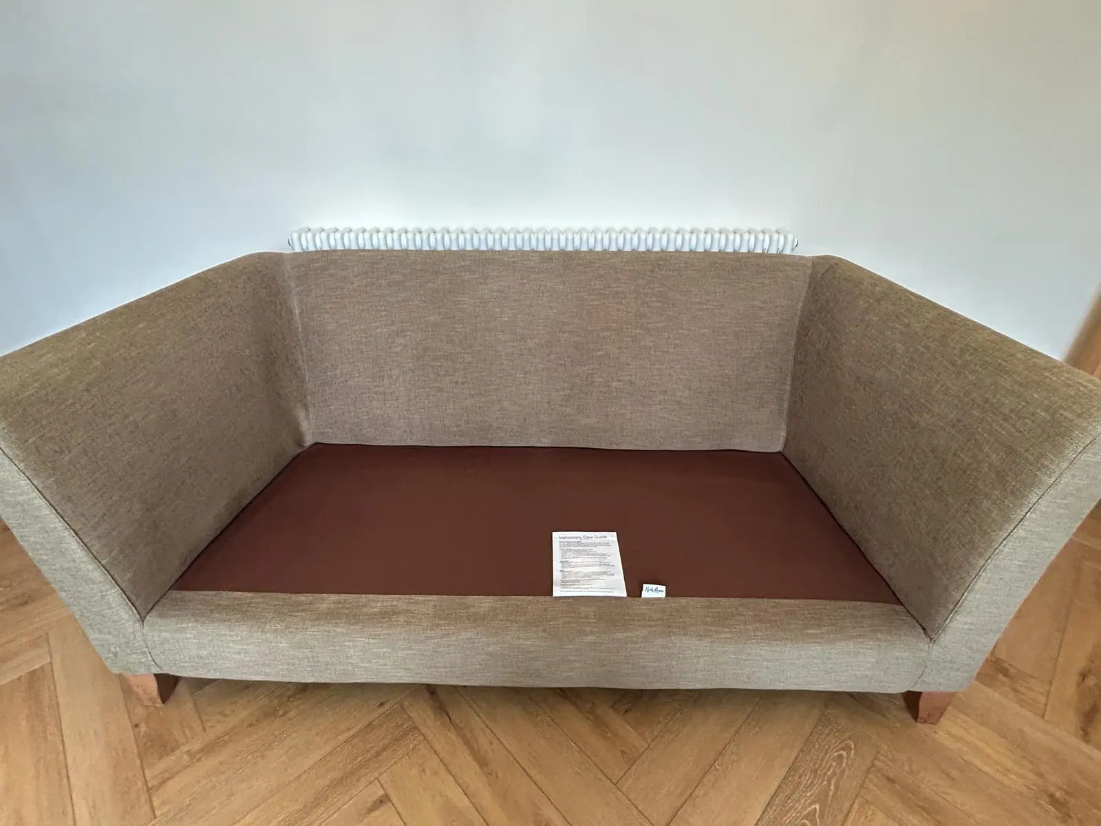 Two Large 2 Seater Sofas and Footstool By Nick Munro