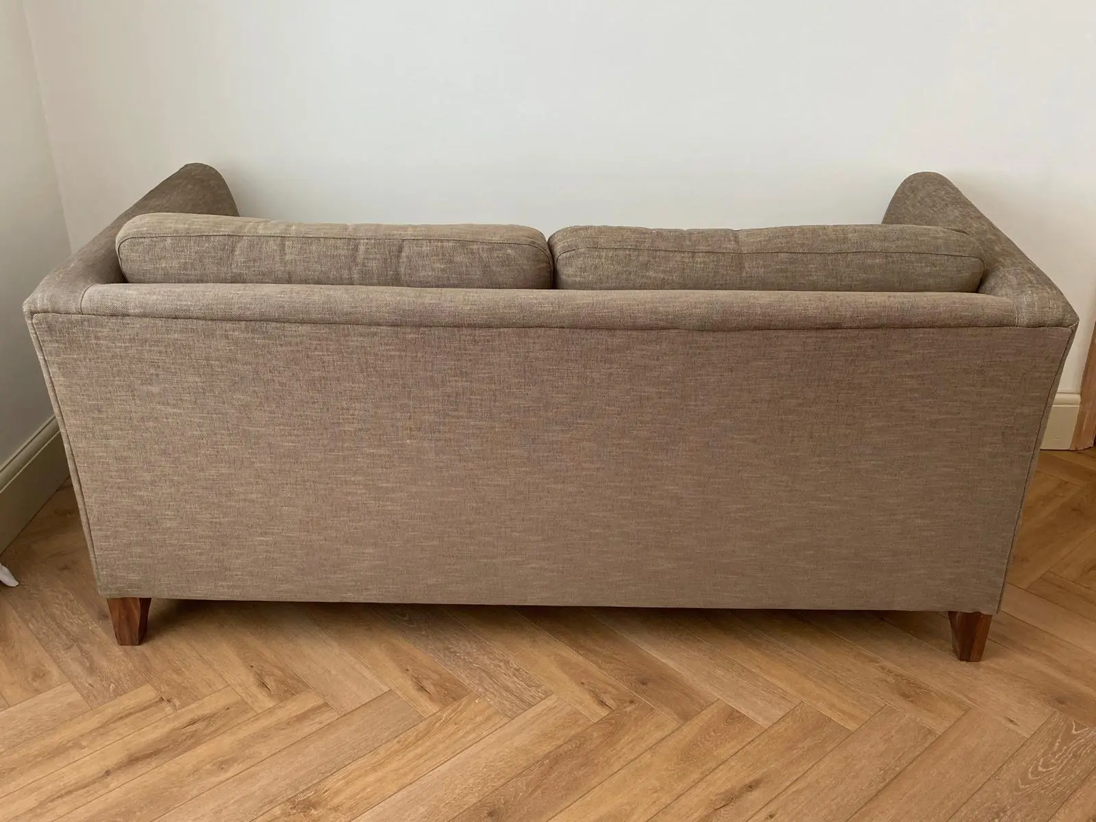 Two Large 2 Seater Sofas and Footstool By Nick Munro