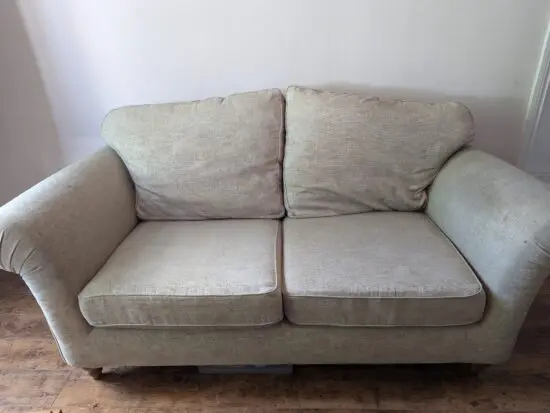 Next Beige Two-Seater Sofa