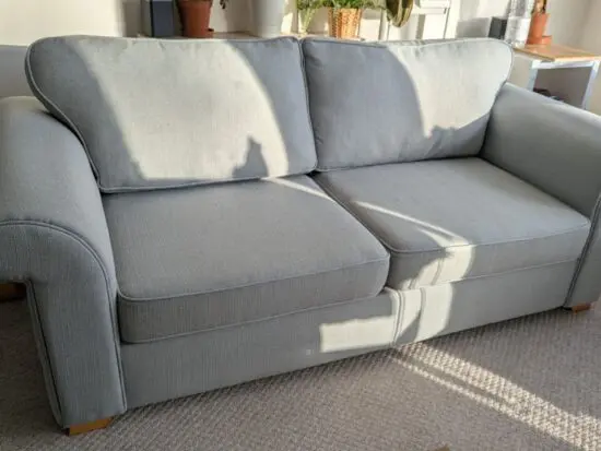 DFS Duck egg blue/grey 3 seater sofa bed - Excellent condition